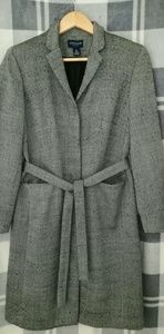 Ann Taylor Black and White Trench Coat